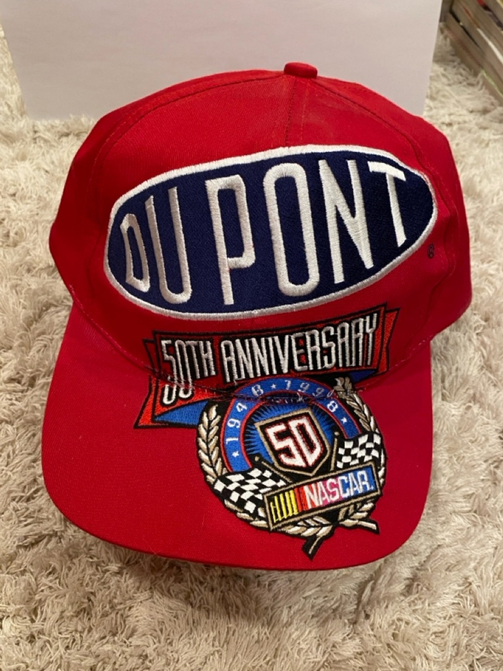 Chase Authentics Red DuPont 50th Anniversary NASCAR Hat